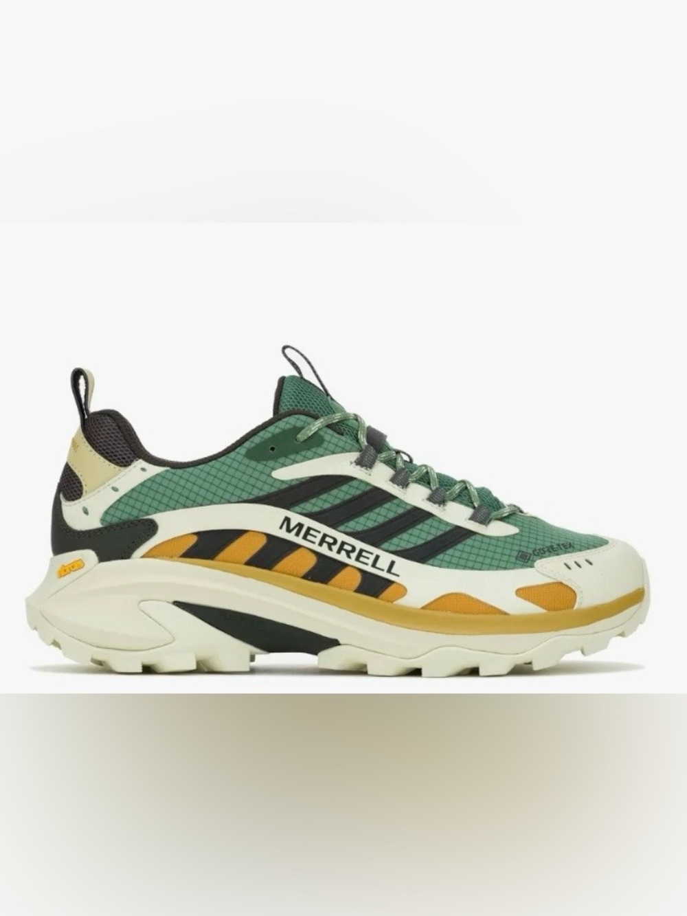 Merrell Moab Speed 2 GTX in Green, Cream & Yellow Hedge Green NWOT size 11 Mens